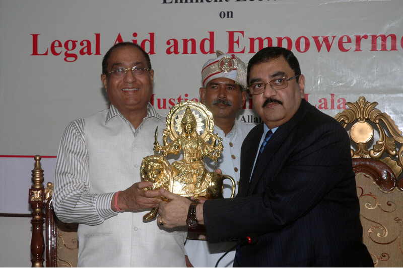Mr. Justice Amitava Lala with Suresh Jain at TMU
